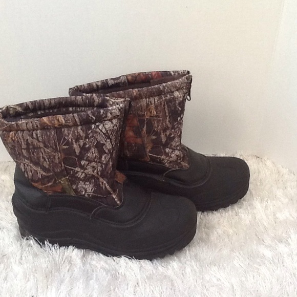 Camouflage Mossy Oak Thinsulate Zip Hunting Boots Sz 7 - Picture 5 of 9